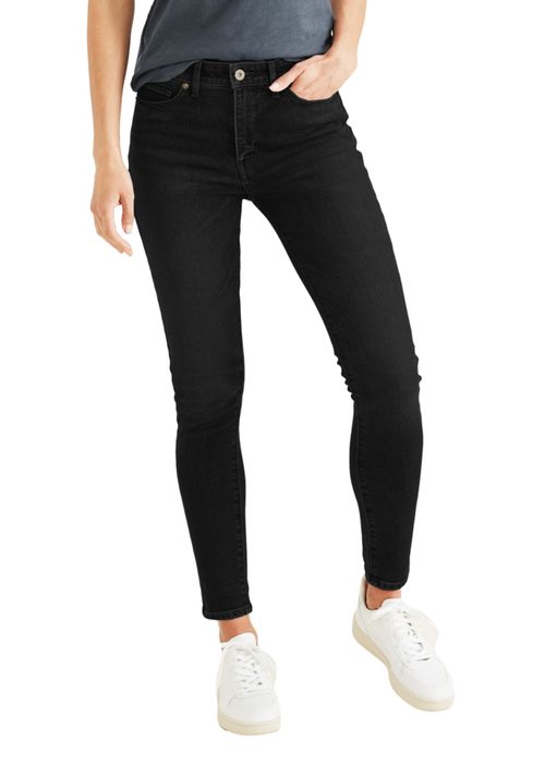 Jeans Mujer Mid-Rise Skinny Fit Negro