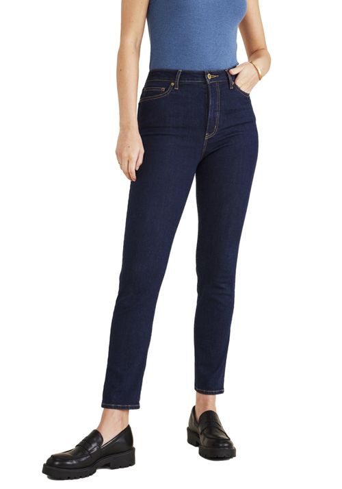 Jeans Mujer High Rise Slim Fit Dark Indigo
