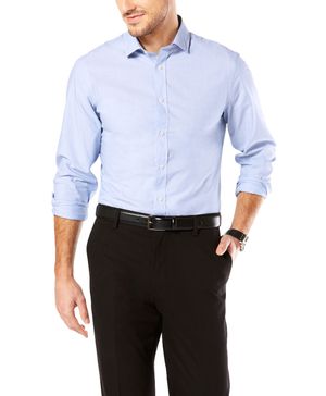 Camisa SF Refined Poplin Slim Fit Celeste