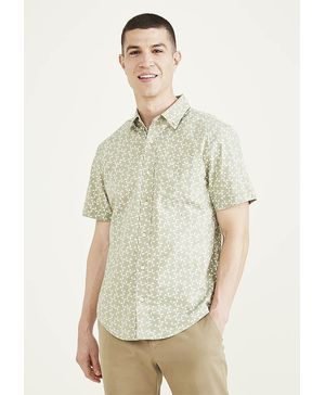 Camisa Casual Manga Corta Signature Comfort Flex Standard Fit Camo