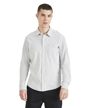 Camisa Knit Button Up Regular Fit Gris
