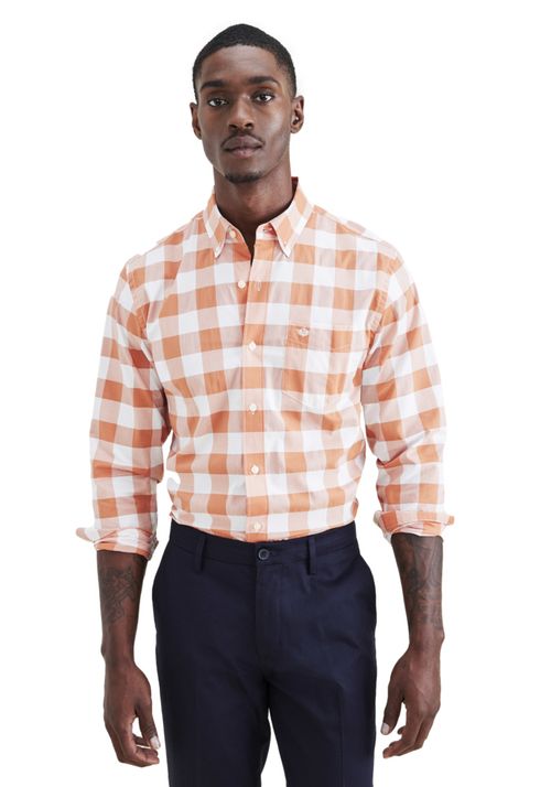 Camisa Signature Comfort Flex Regular Fit Dusted Clay