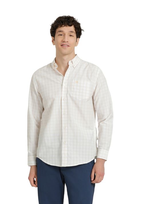 Camisa Woven Refine Regular Fit Desert Dust