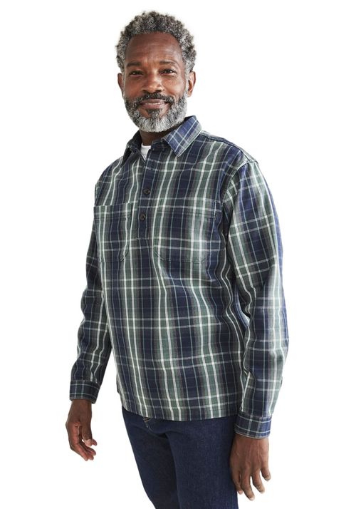 Camisa Popover Woven Relaxed Fit Verde
