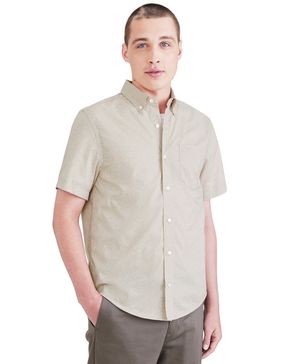 Camisa Signature Comfort Flex Classic Fit Beige
