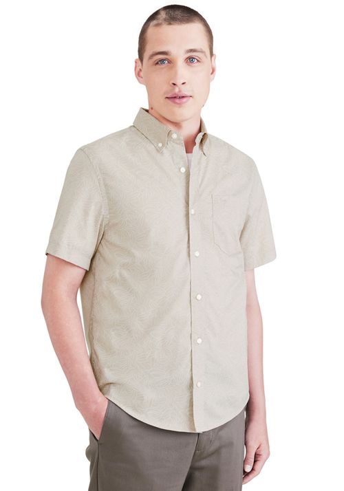Camisa Signature Comfort Flex Classic Fit Beige