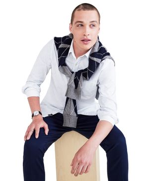Camisa Original Button Up Slim Fit Lucent White