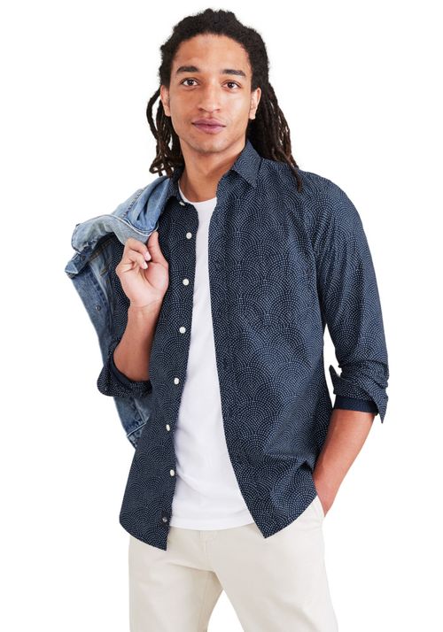 Camisa Original Button Up Slim Fit Navy Blazer