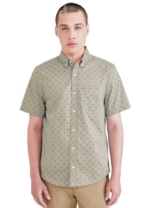 Camisa Signature Comfort Flex Classic Fit Forest Fog