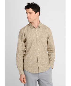 Camisa Casual Regular Fit Café