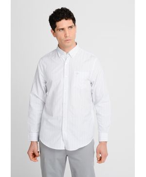Camisa Woven Refine Regular Fit Gris