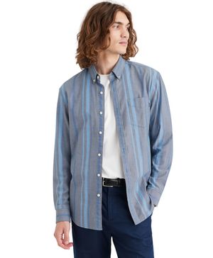 Camisa Oxford Regular Fit Indigo