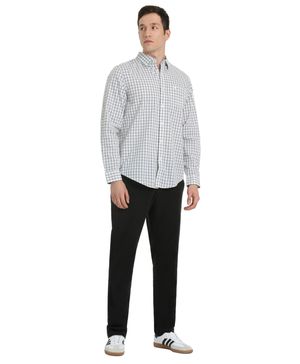 Camisa Signature Stain Defender® Classic Fit Beige