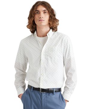Camisa Signature Stain Defender® Classic Fit Bel Air Blue