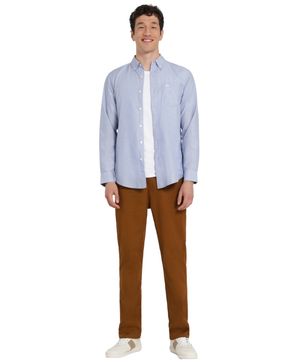 Camisa Refine Woven Regular Fit Celeste