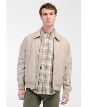 Chaqueta Bomber Microtwill Relaxed Fit Khaki