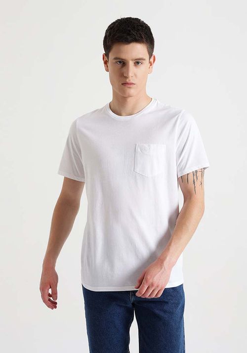 Polera Pocket Tee Slim Fit Blanco