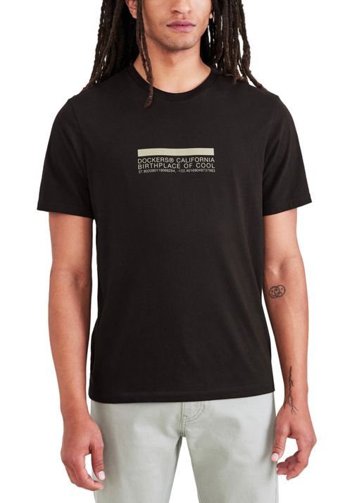 Polera Graphic Tee Slim Fit Black Bean