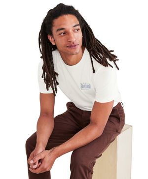 Polera Graphic Tee Slim Fit Blanco Egret