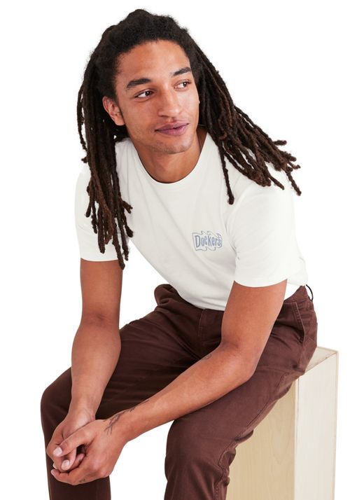 Polera Graphic Tee Slim Fit Blanco Egret