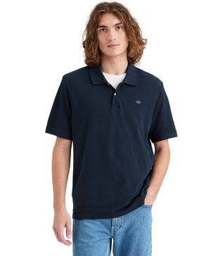Polera Piqué Regular Fit Azul