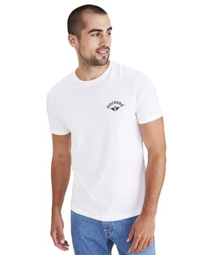 Polera Graphic Tee Slim Fit White