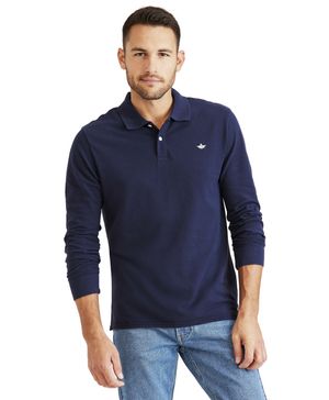 Polera Polo Slim Fit Azul