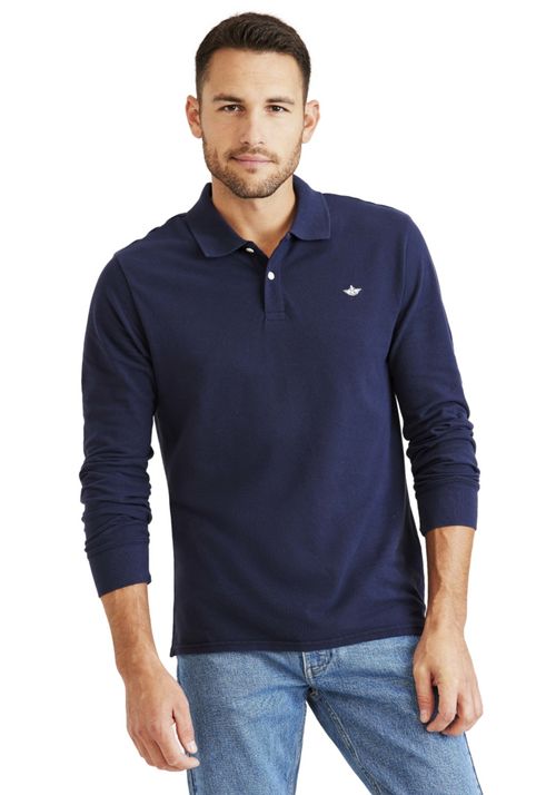 Polera Polo Slim Fit Azul