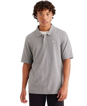 Polera Piqué Regular Fit Gris