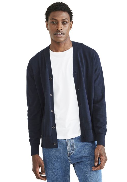 Sweater Cardigan Regular Fit Azul