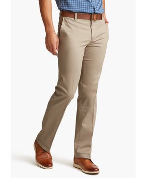 Pantalón Signature Sin Pinzas Straight Fit Khaki