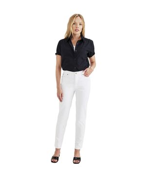 Pantalón Mujer High Slim Fit Blanco