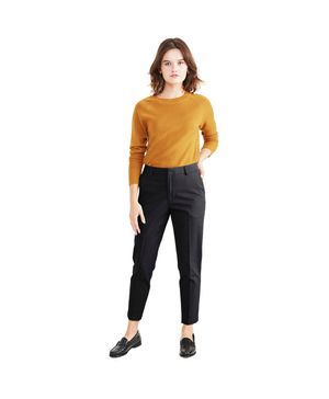 Pantalón Mujer Slim Ankle Fit Negro