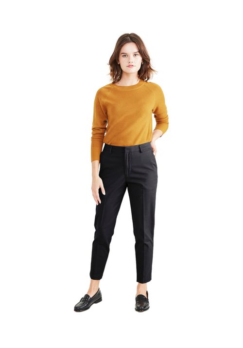 Pantalón Mujer Slim Ankle Fit Negro