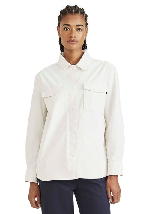 Camisa Mujer Relaxed Fit Blanca