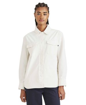 Camisa Mujer Relaxed Fit Blanca