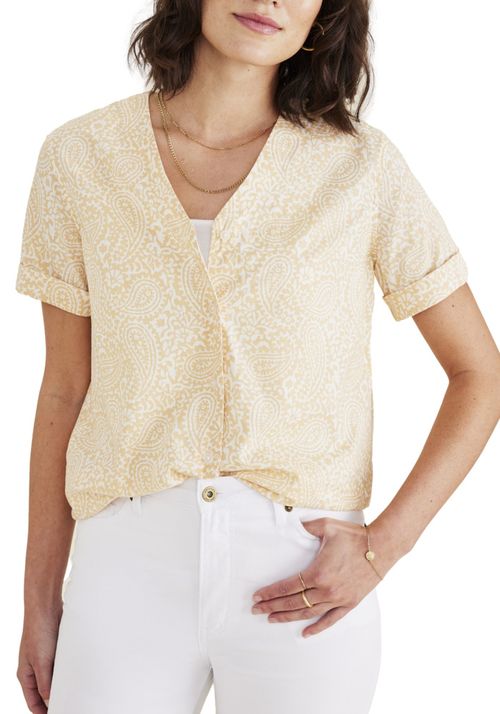 Blusa Mujer Seasonal Regular Fit Amarilla