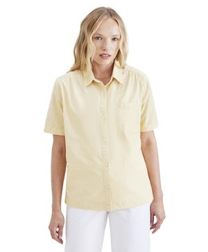 Blusa Mujer Core Woven Regular Fit Amarilla