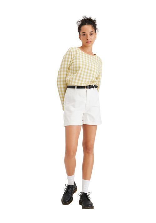 Blusa Mujer Button Back Regular Fit Amarilla