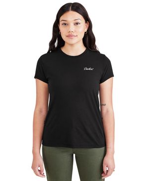 Polera Mujer Graphic Slim Fit Negra