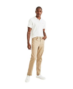 Pantalón Casual Jean Cut Straight Fit Khaki