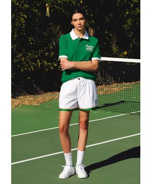 Short Racquet Club Retro Relaxed Fit Blanco