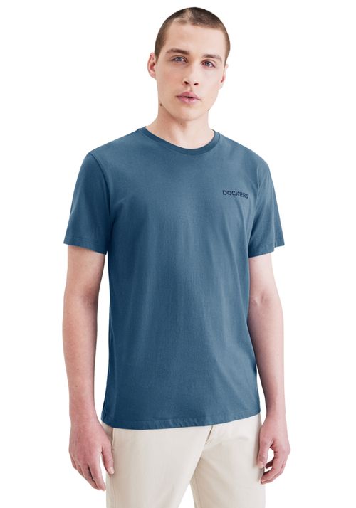 Polera Graphic Tee Slim Fit Azul Blue Fusion