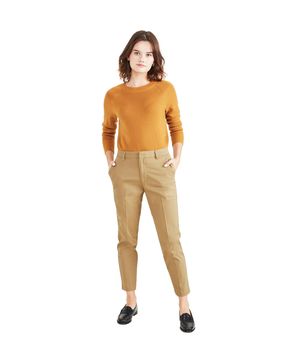 Pantalón Mujer Slim Ankle Fit Khaki