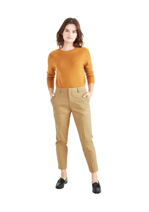 Pantalón Mujer Slim Ankle Fit Khaki