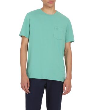 Polera Pocket Tee Slim Fit Verde Agua