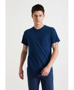 Polera Pocket Tee Slim Fit Azul