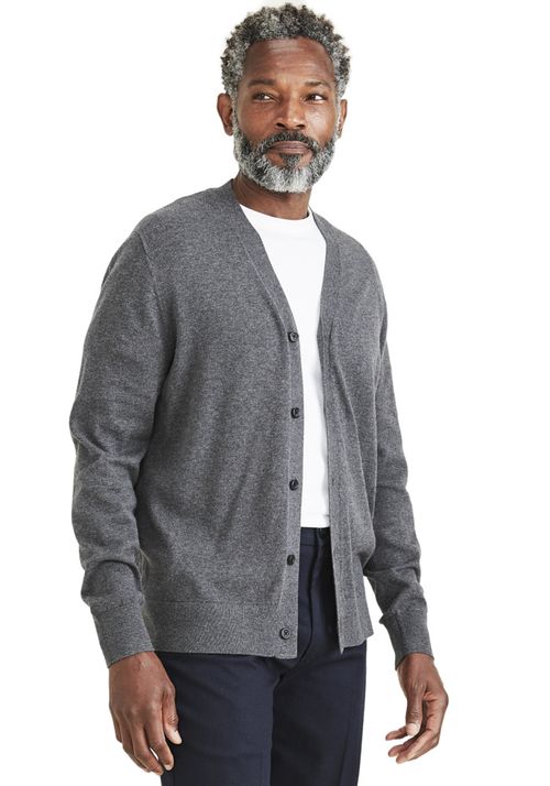Sweater Cardigan Regular Fit Gris