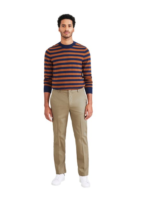 Pantalón Signature Stain Defender Straight Fit Khaki