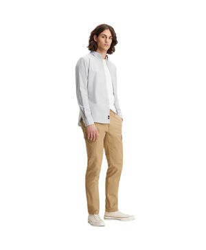 Camisa Oxford Slim Fit Gris